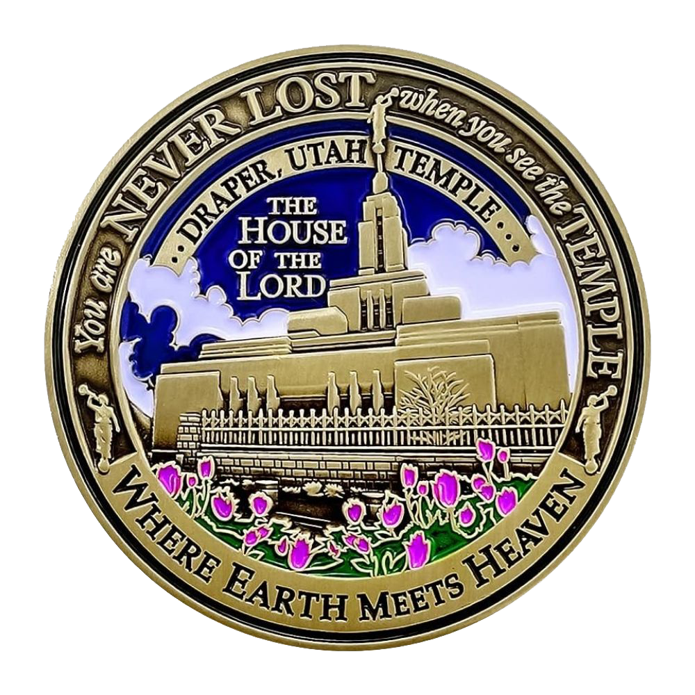 Draper Utah Temple Medallion Coin