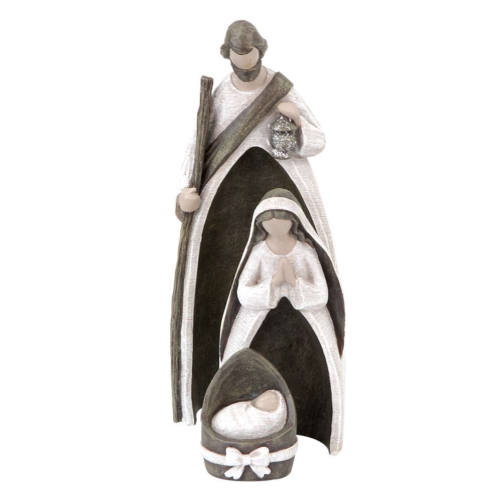 Nesting Silent Night Resin Nativity, , large image number 0