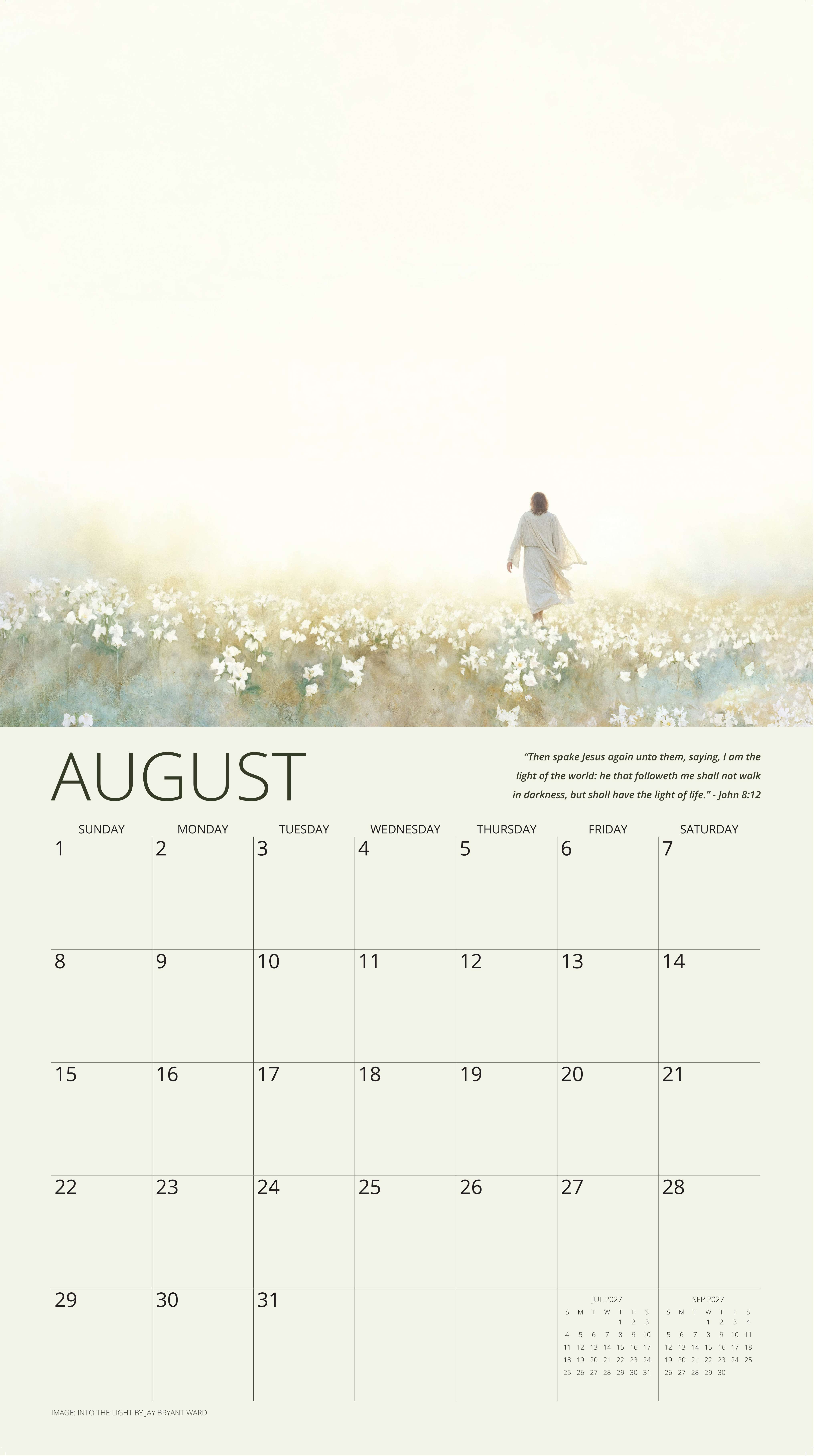 2027 Heavenly Peace Wall Calendar, , large