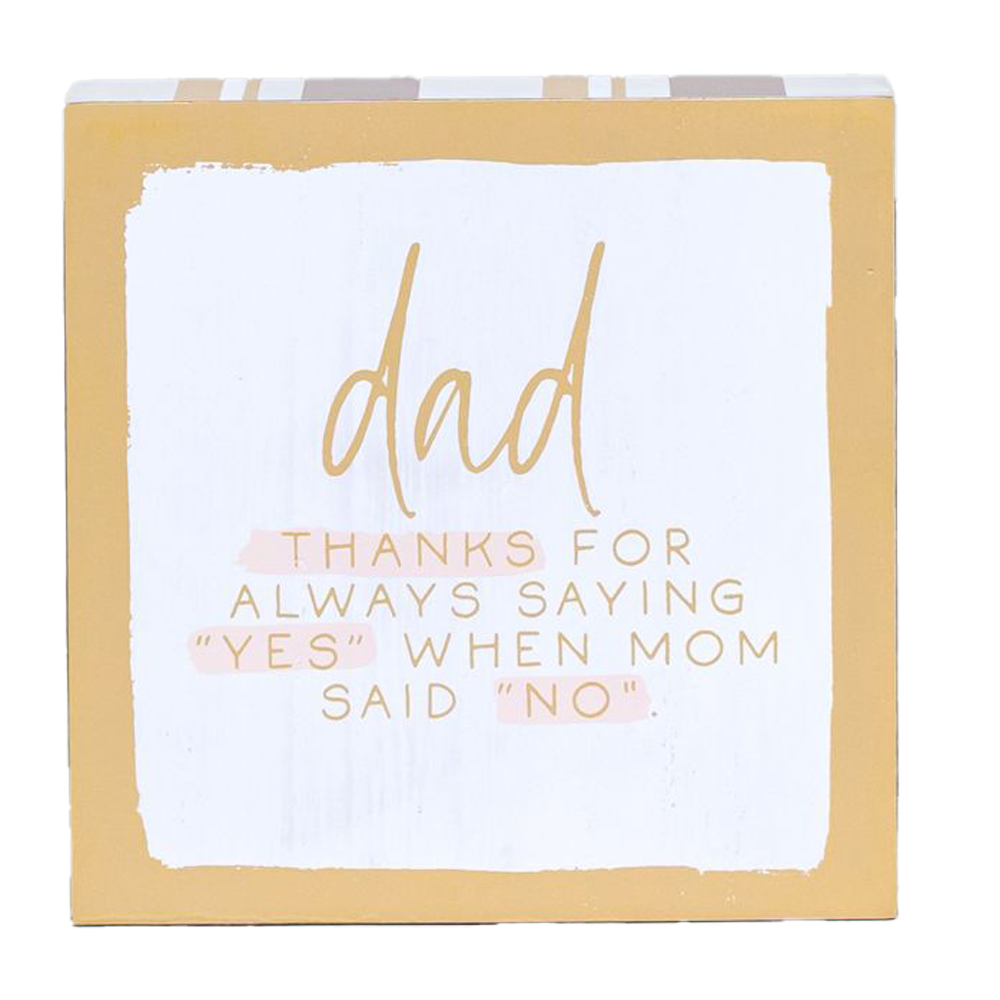 MOM DAD REVERSIBLE PLAQUE 5X5, , large