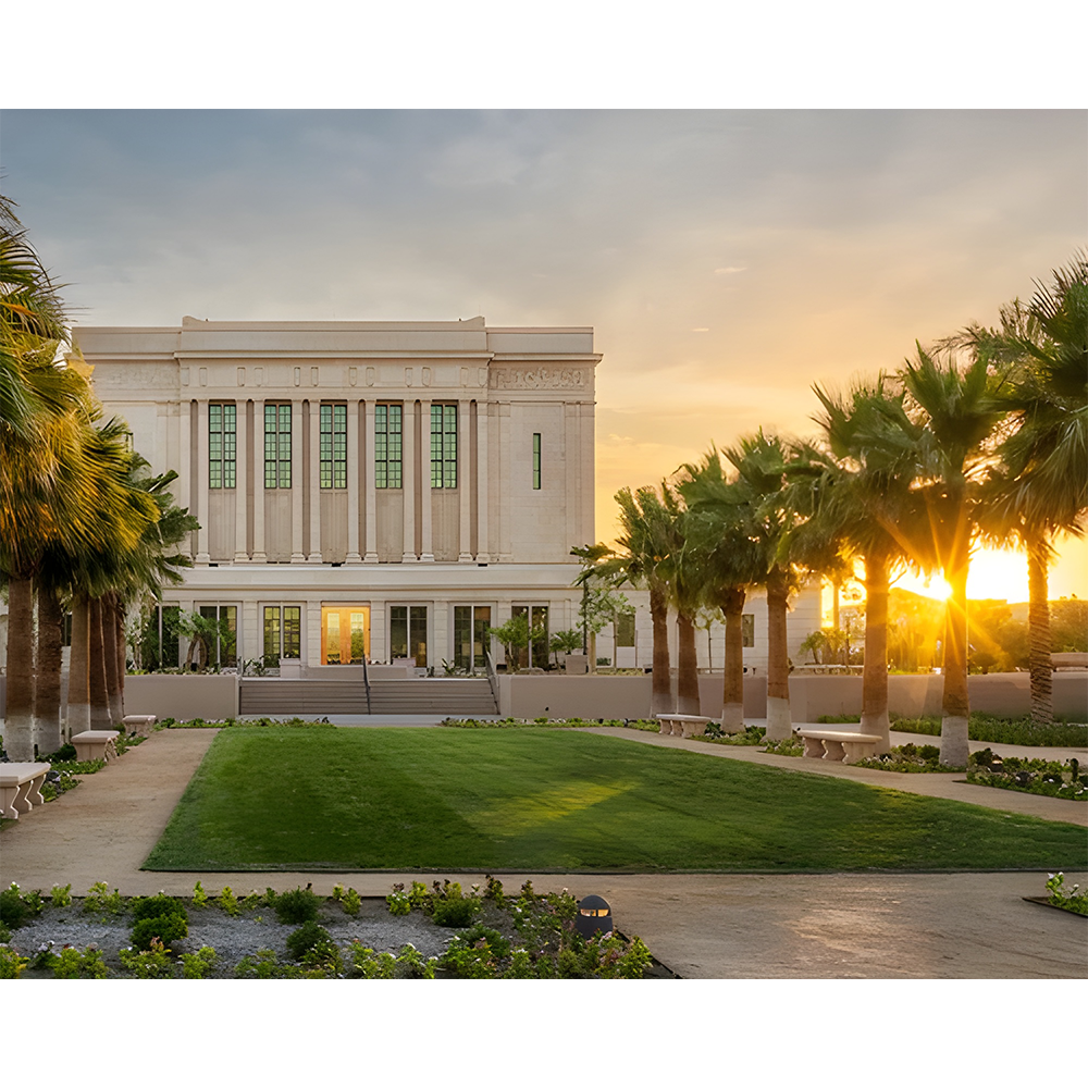 Mesa Temple Fire Of The Covenant 8x10 Print	