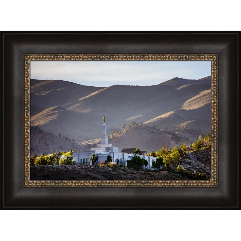 Reno Temple, Among the Hills (23x31 Framed Art)