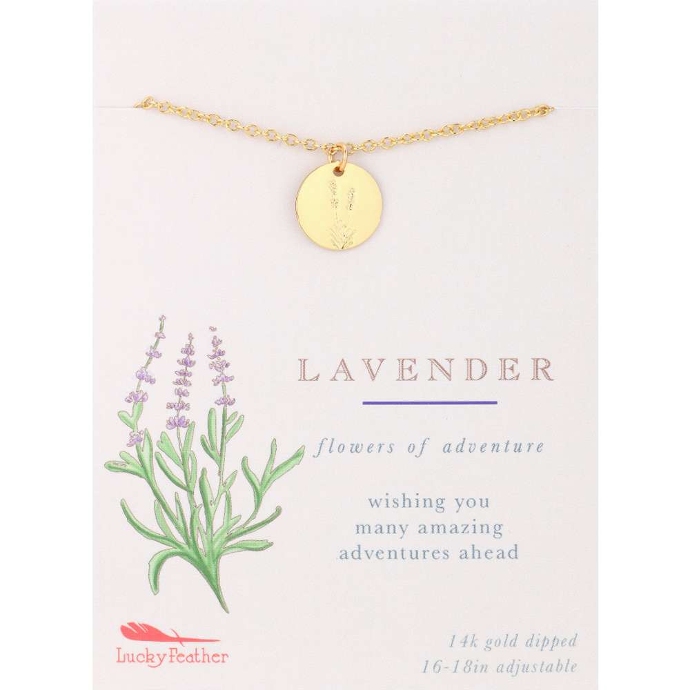 Lavender Botanical Necklace, , large image number 2