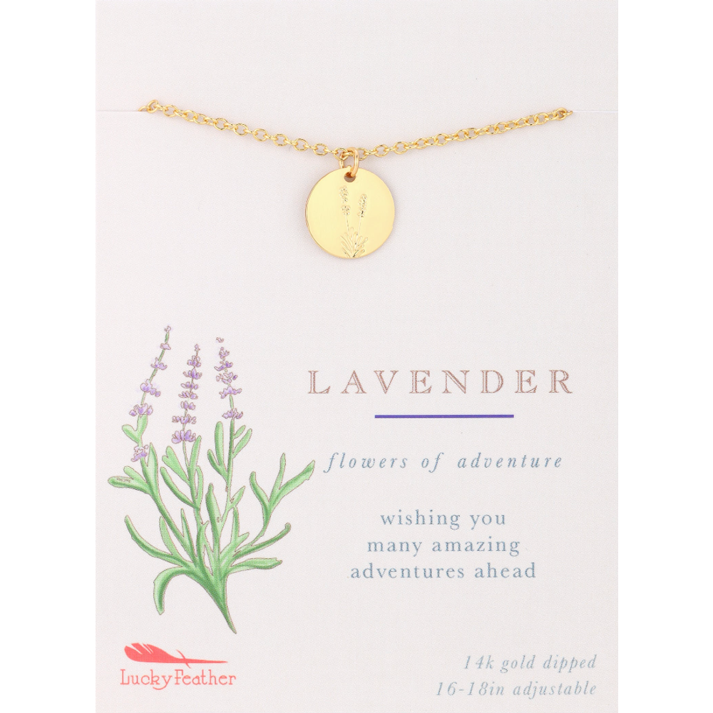 Lavender Botanical Necklace, , large image number 2