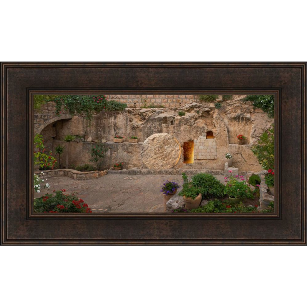 The Garden Tomb (15x24 Framed Canvas Giclee)