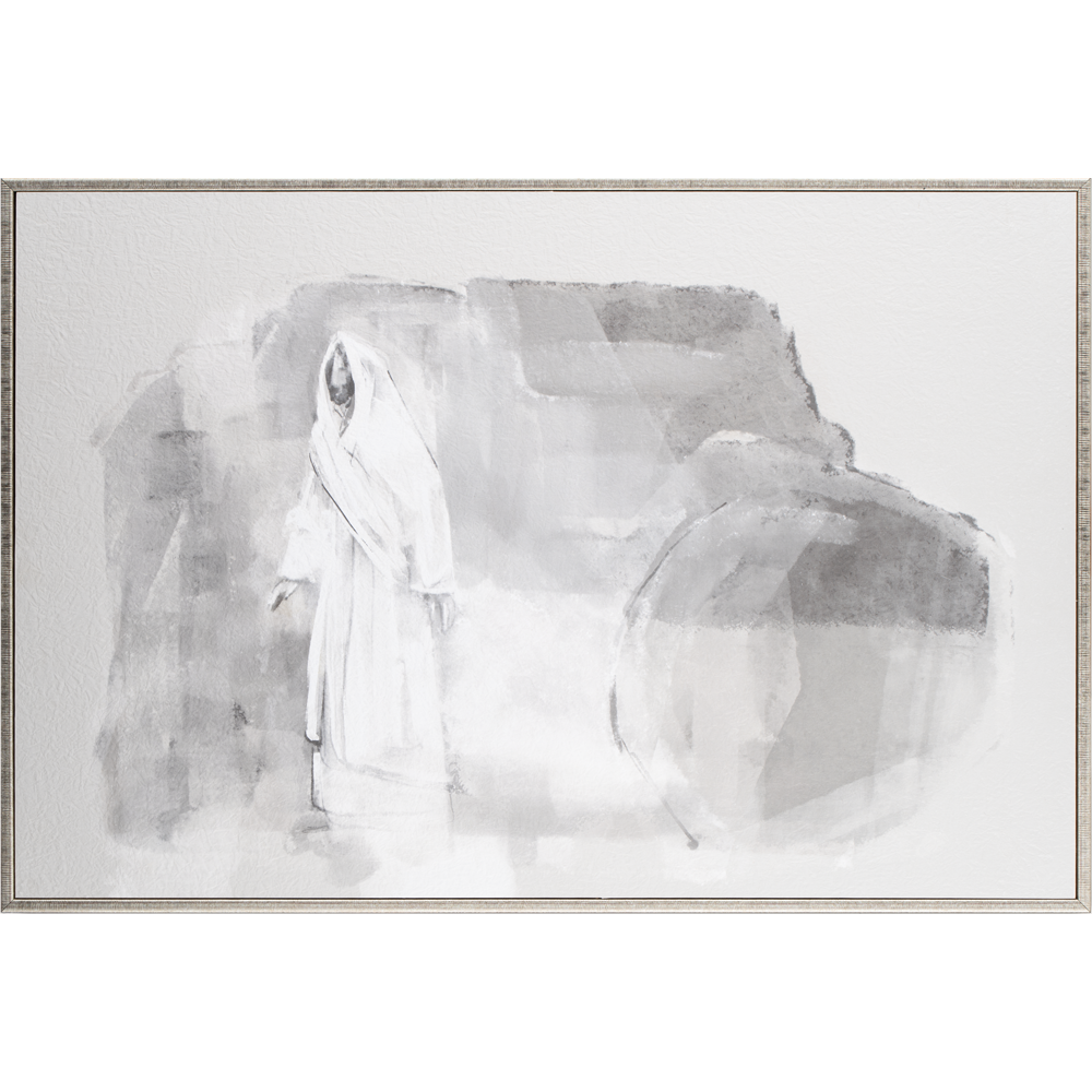 He Lives (17x25 Framed Rumple Paper)