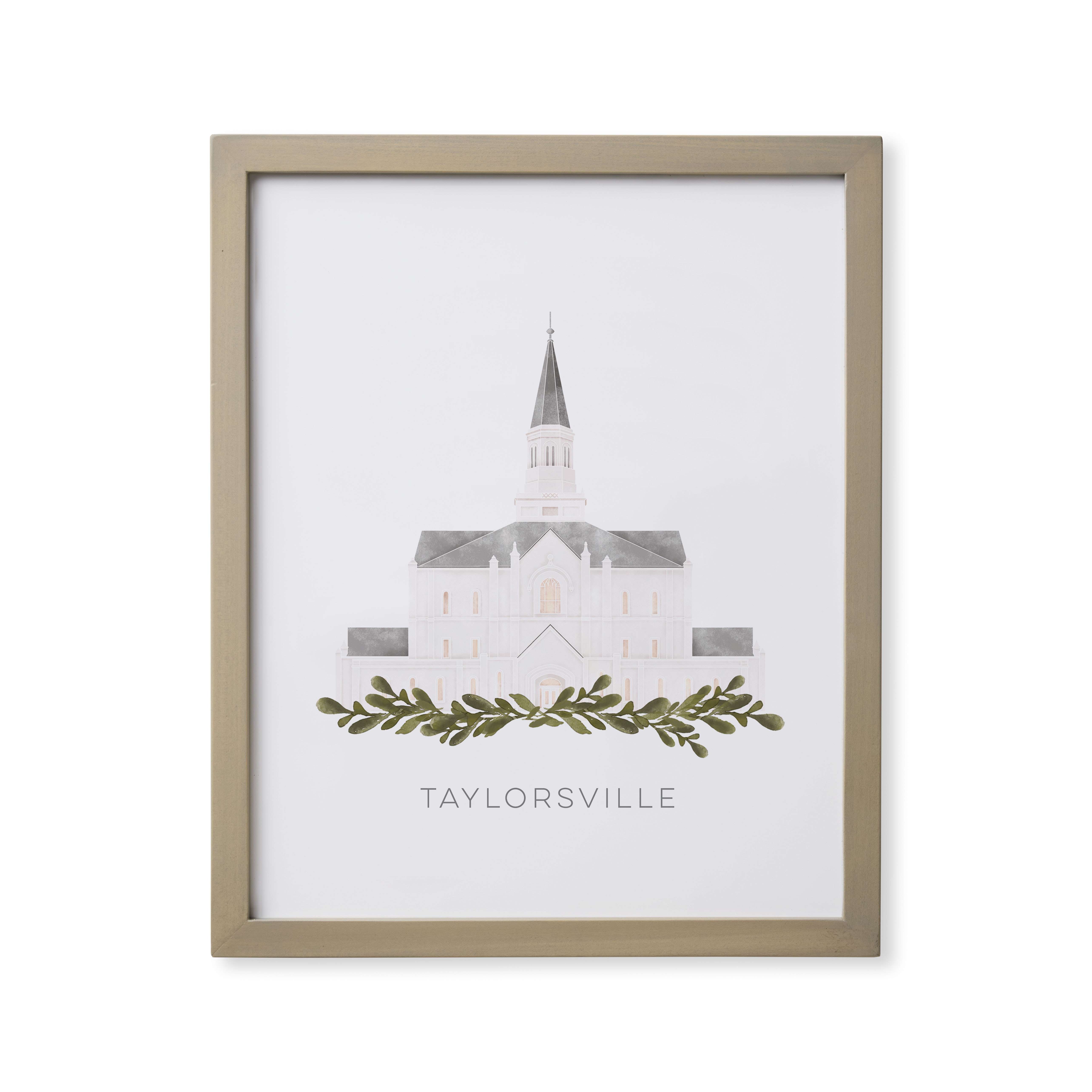 Taylorsville Utah Temple (18x22 Framed Paper Print), , large image number 0