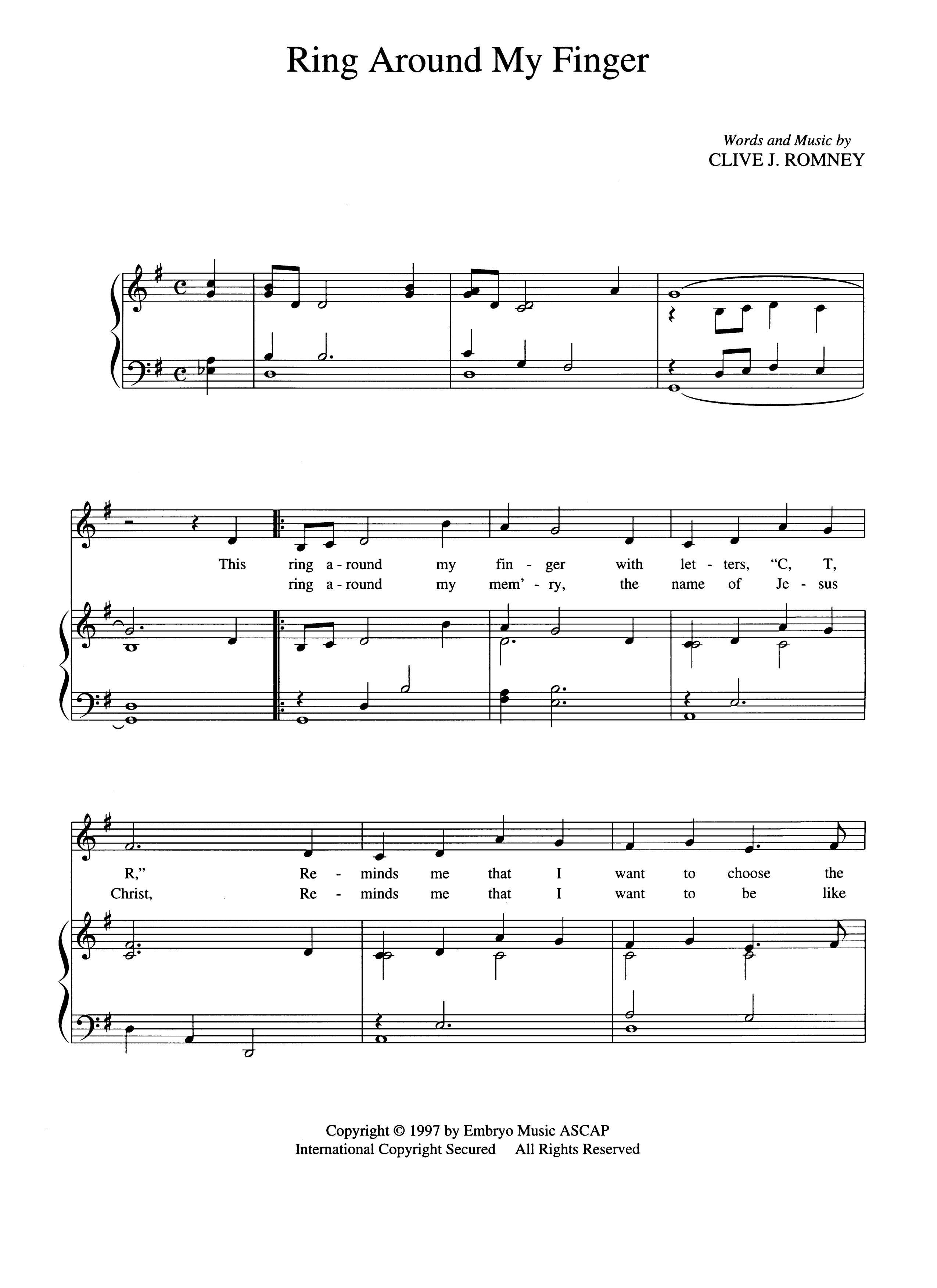 Ring Around My Finger