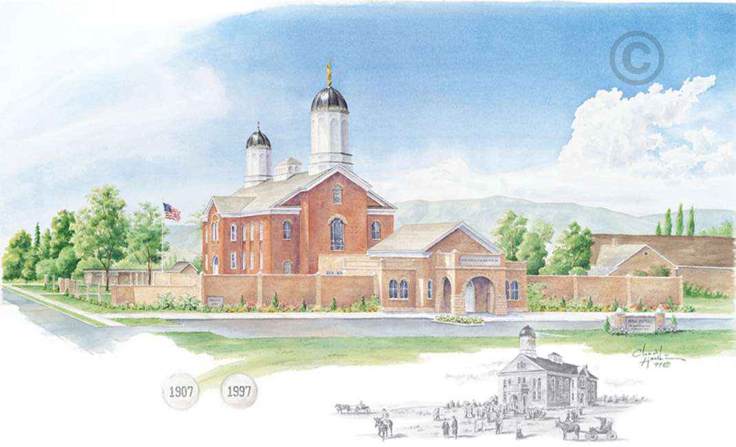 Vernal Temple Sketch - 5x7 Print, , large image number 0