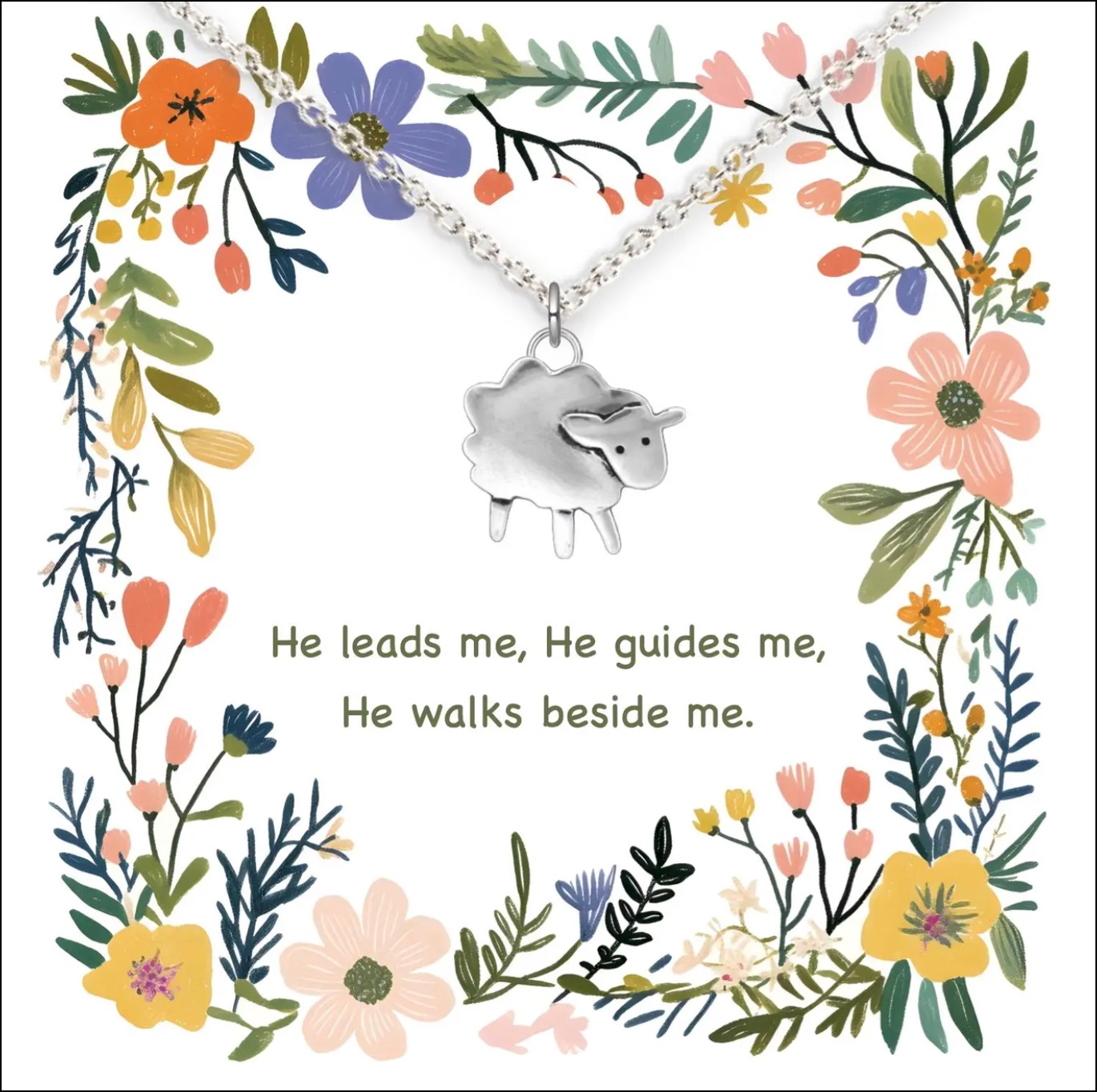 He Leads Me Necklace