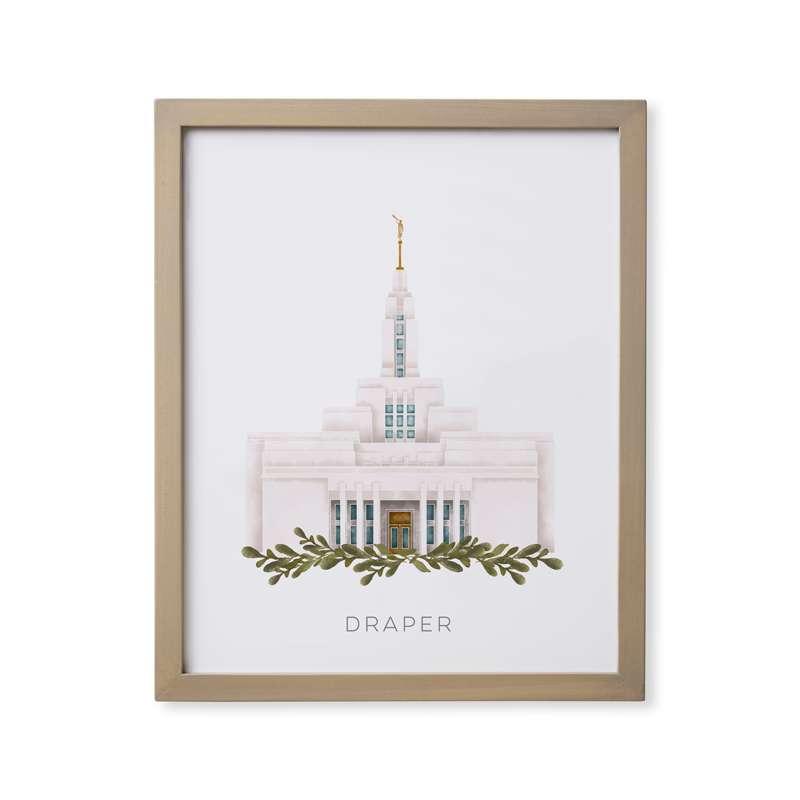 Draper Utah Temple (18x22 Framed Paper Print)