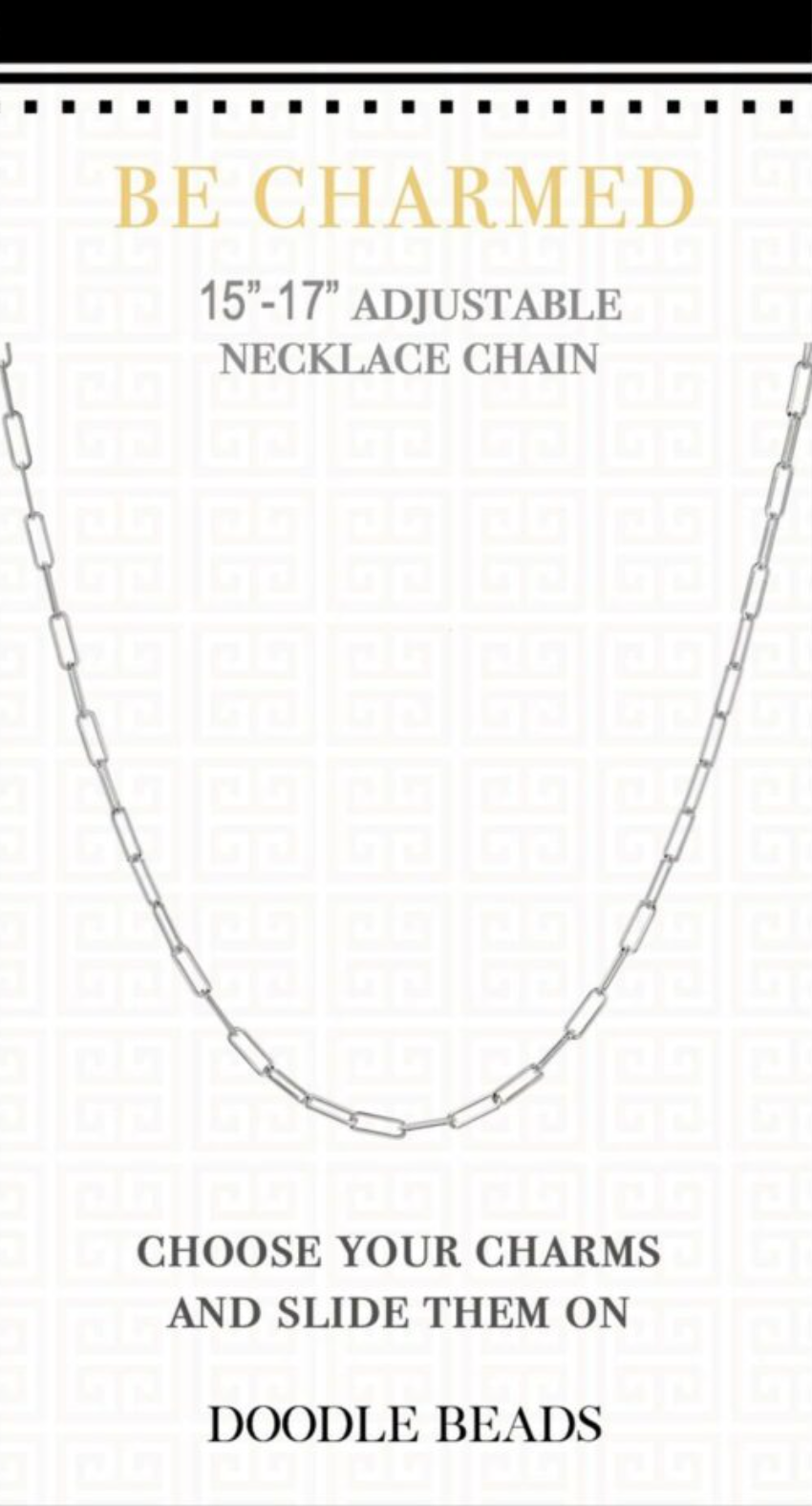 Be Charmed Paperclip Necklace, , large image number 0