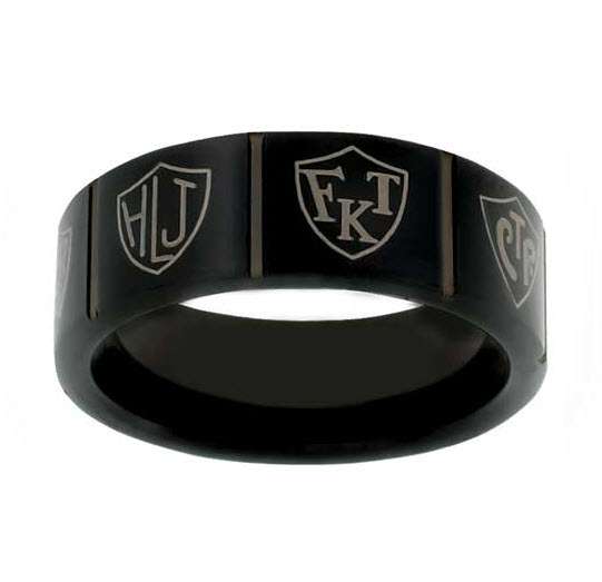 Tungsten Rosetta Stone CTR Ring, , large image number 0