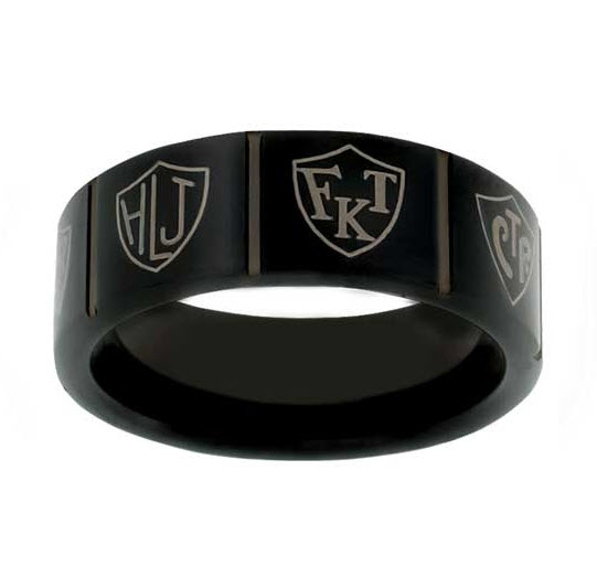 Tungsten Rosetta Stone CTR Ring, , large image number 0