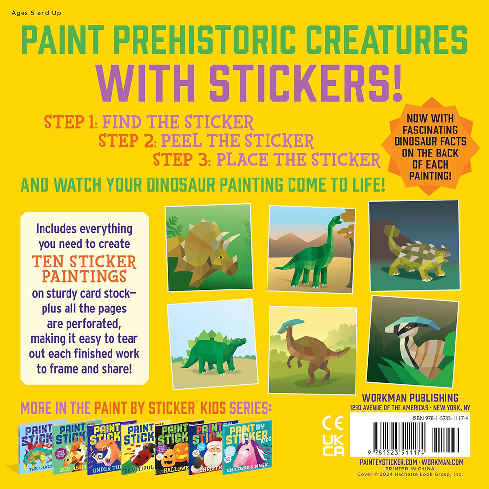 Paint By Sticker Kids Dinosaurs, , large image number 10