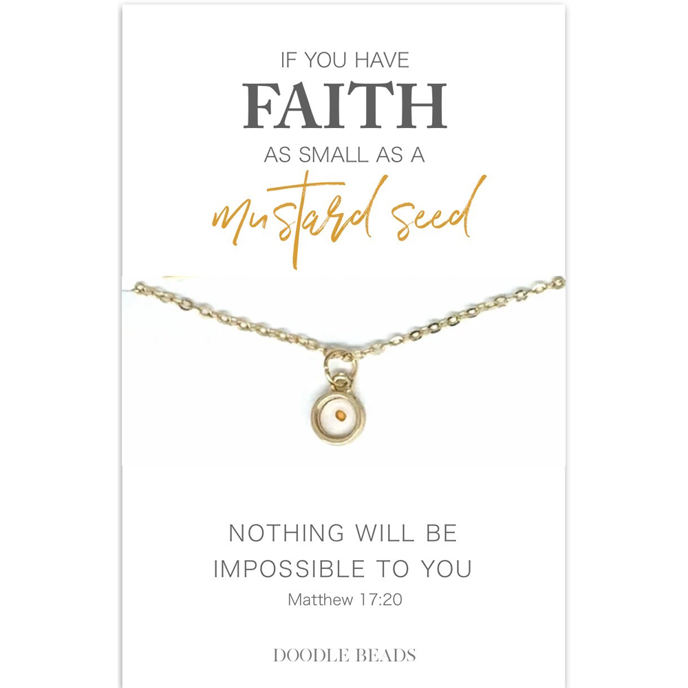 Faith as Small as a Mustard Seed Necklace,  Faith as Small as a Mustard Seed Necklace