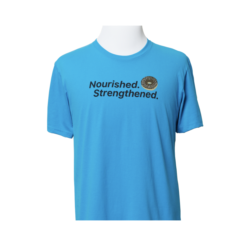 Nourished. Strengthened. Donut Unisex T-Shirt, , large image