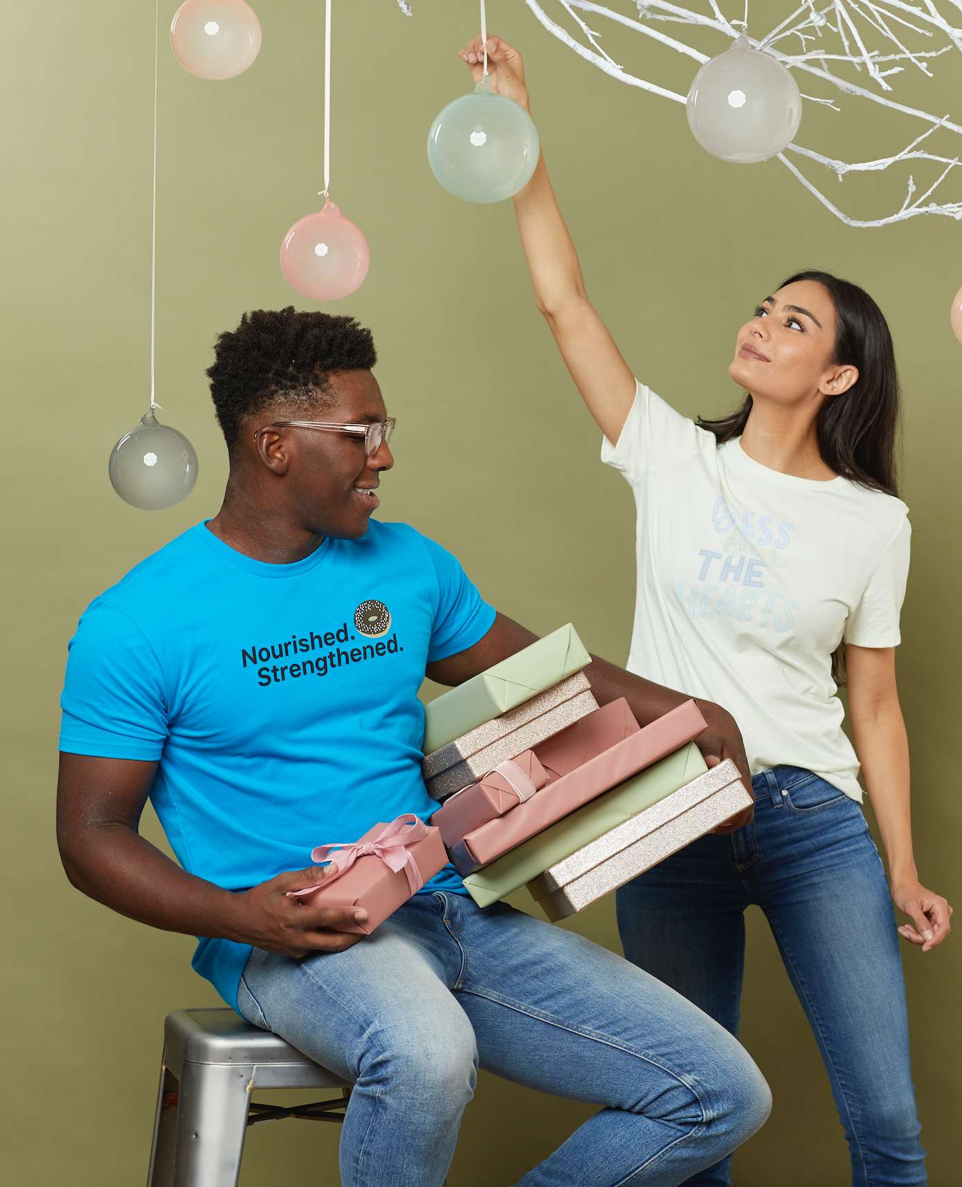 Nourished. Strengthened. Donut Unisex T-Shirt, , large image number 3