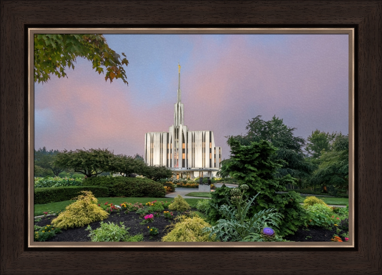 House of Peace: Seattle Temple (27x35 Framed Art)