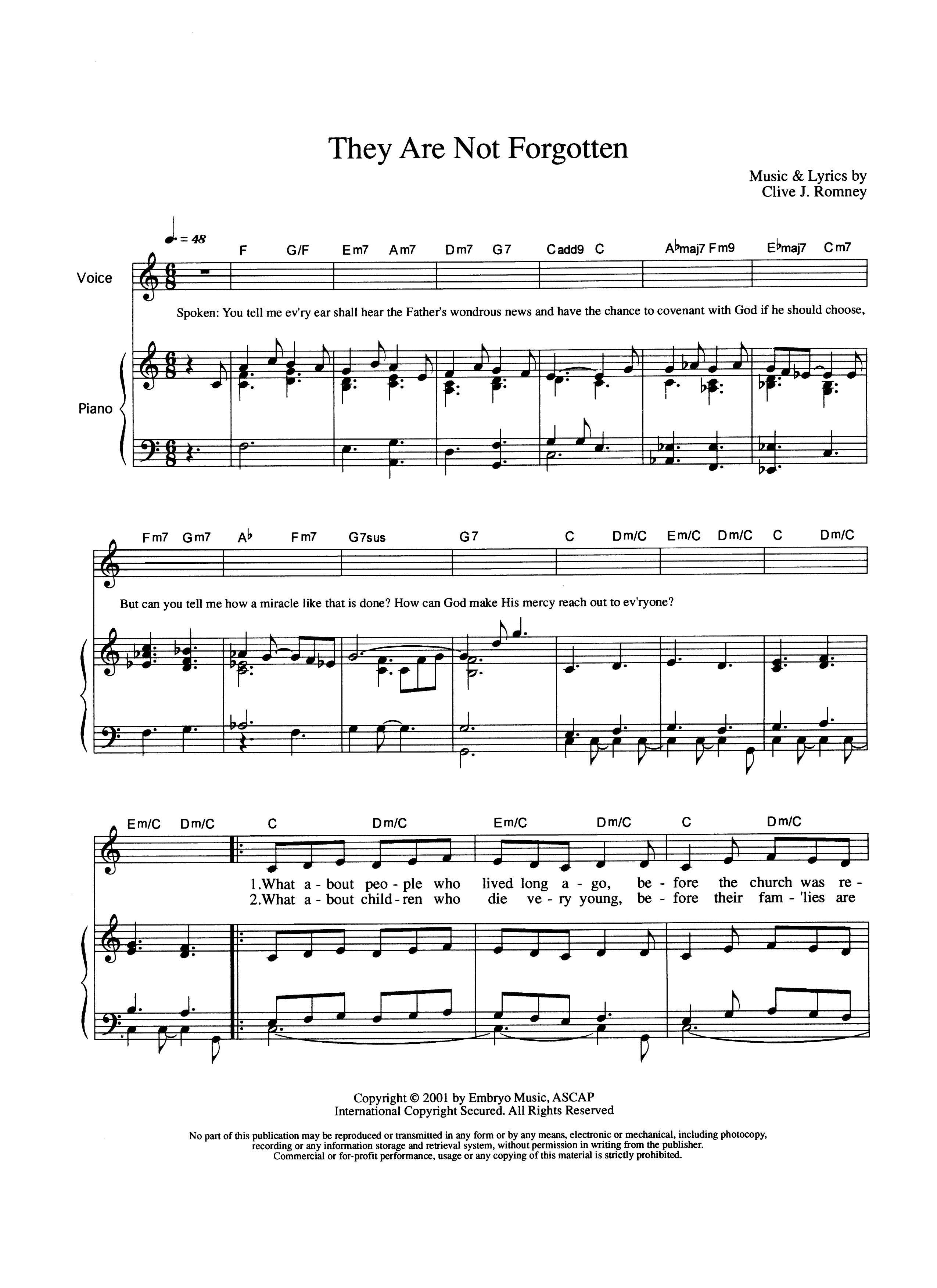 They Are Not Forgotten