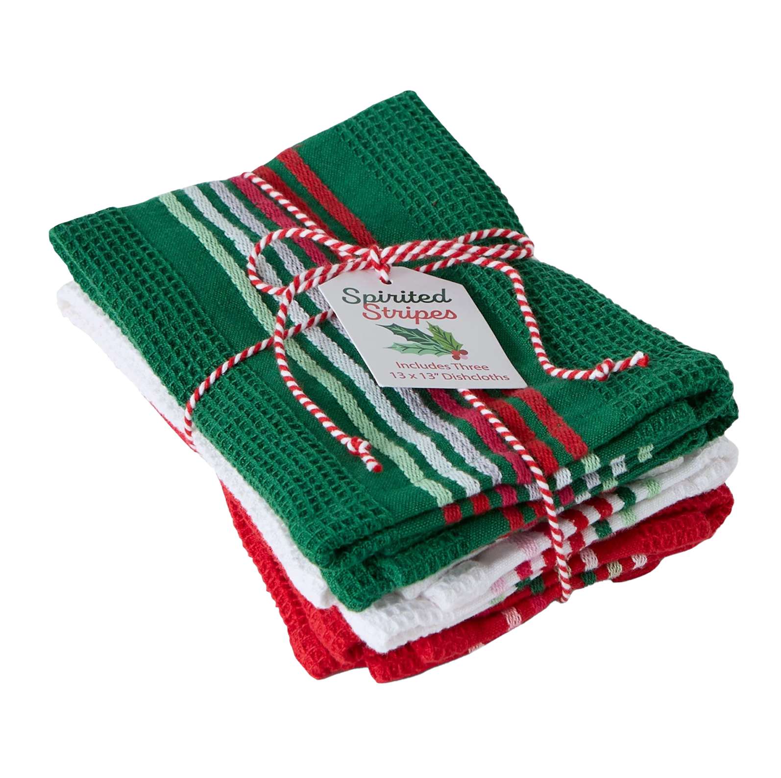 Spirited Stripes Dishcloth Set