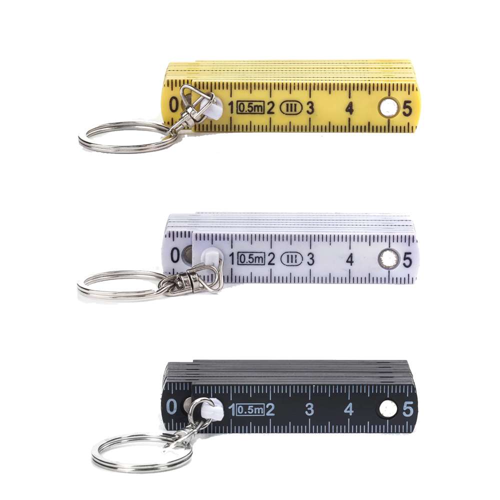 Mini Folding Ruler Keyring (Assorted Colors), , large image number 1