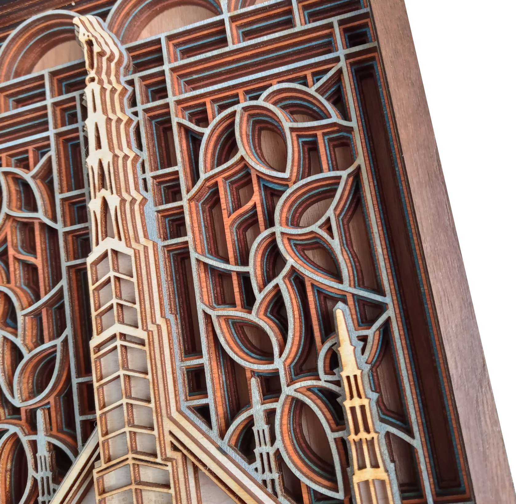 Dallas Texas Temple Layered Wood Plaque, , large