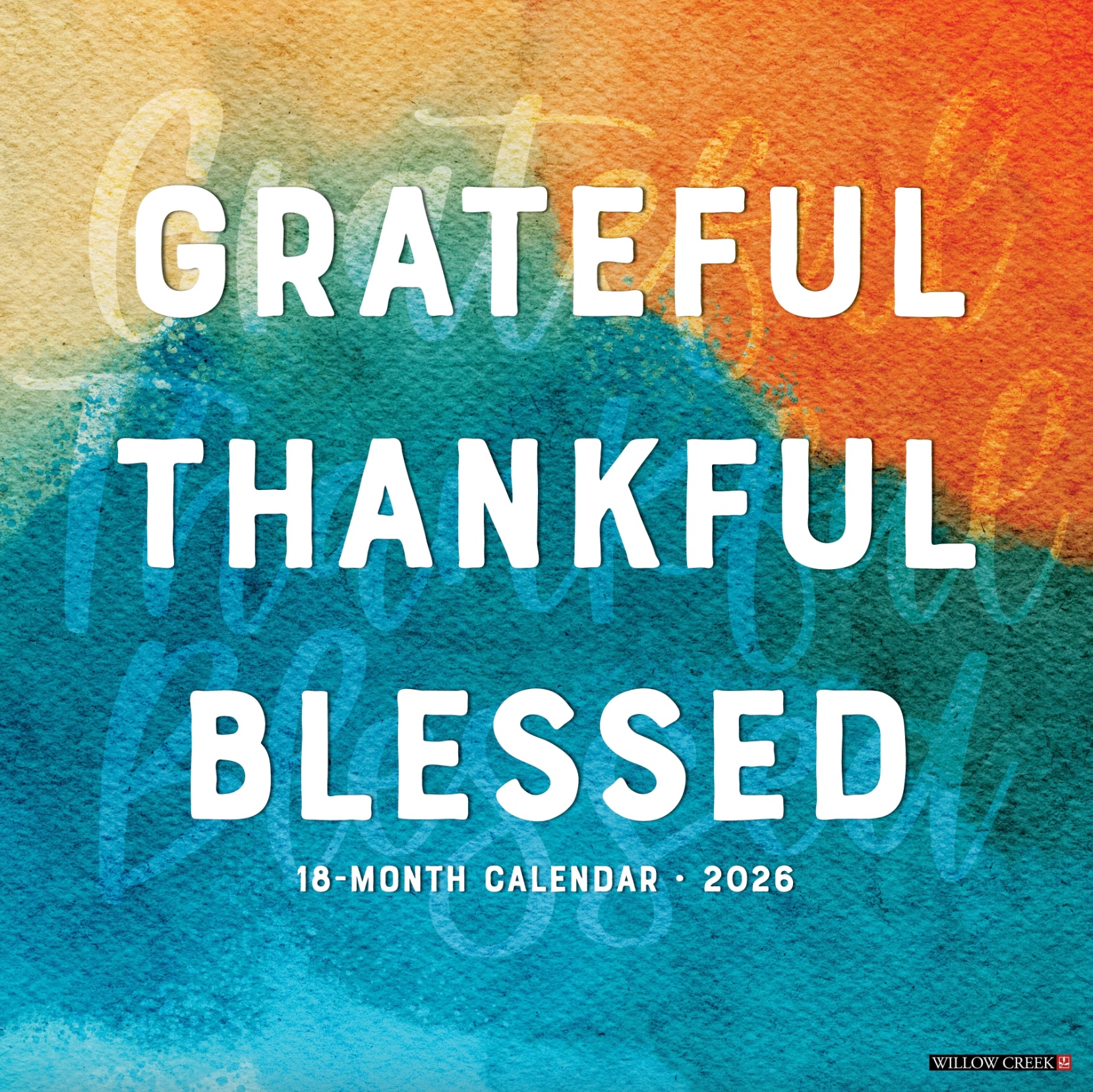 2026 Grateful, Thankful, Blessed Wall Calendar