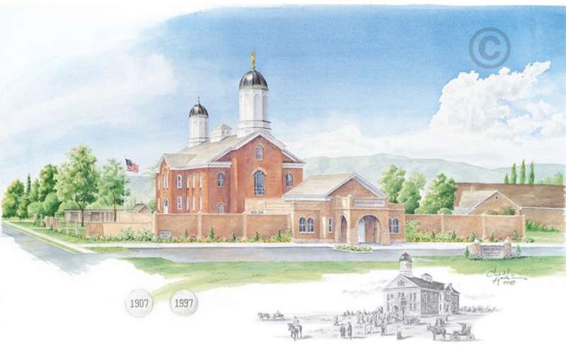 Vernal Utah Temple - 3x4 Print, , large image number 0