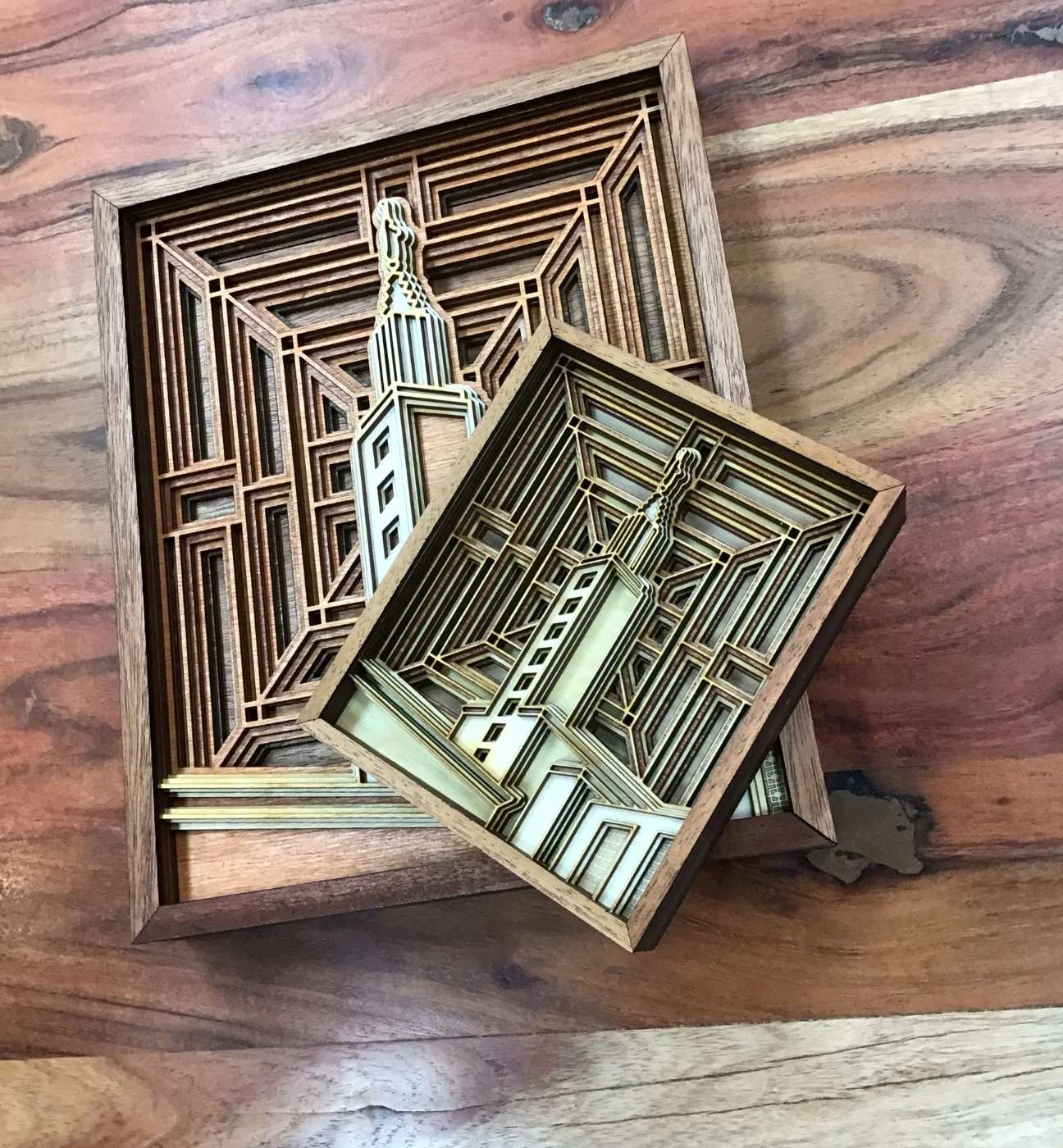 Los Angeles California Temple Layered Wood Plaque, , large image number 4