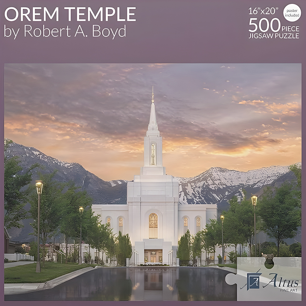 Orem Temple 500 Piece Puzzle 