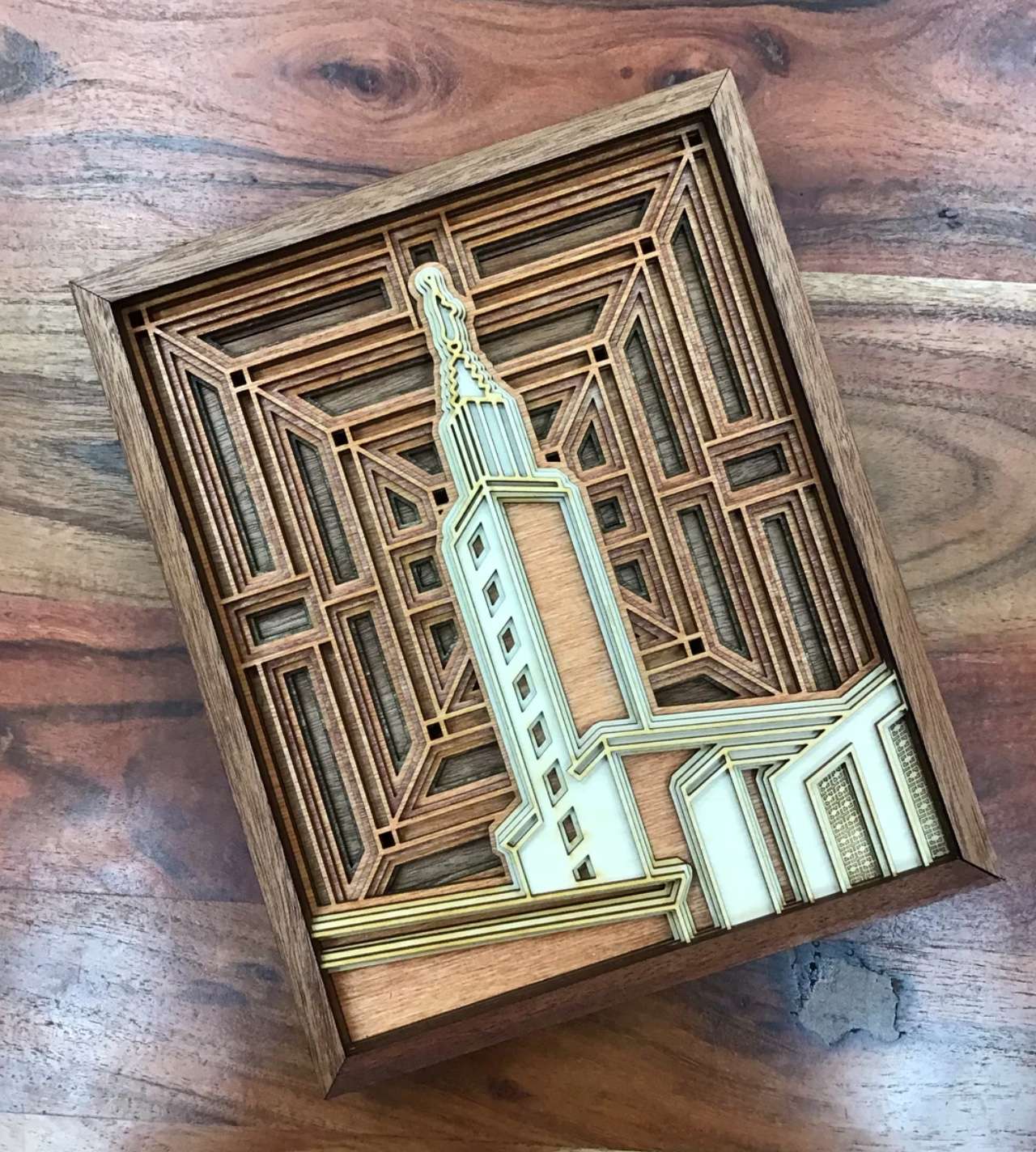 Los Angeles California Temple Layered Wood Plaque, , large image number 5