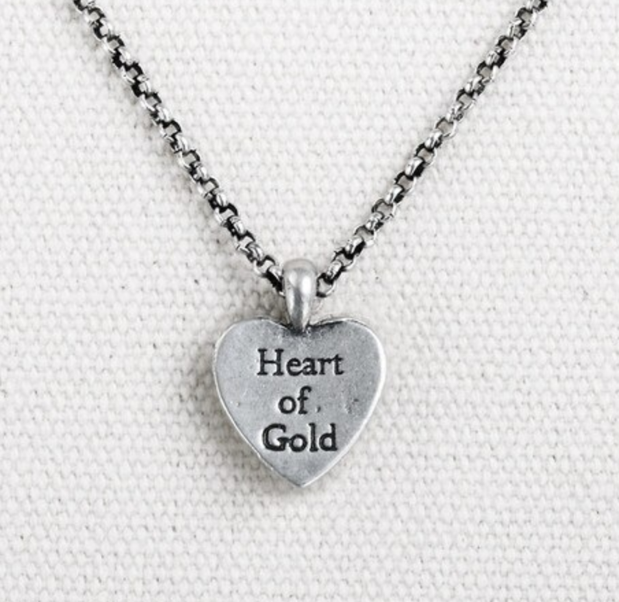 Heart of Gold Pendant Necklace, , large