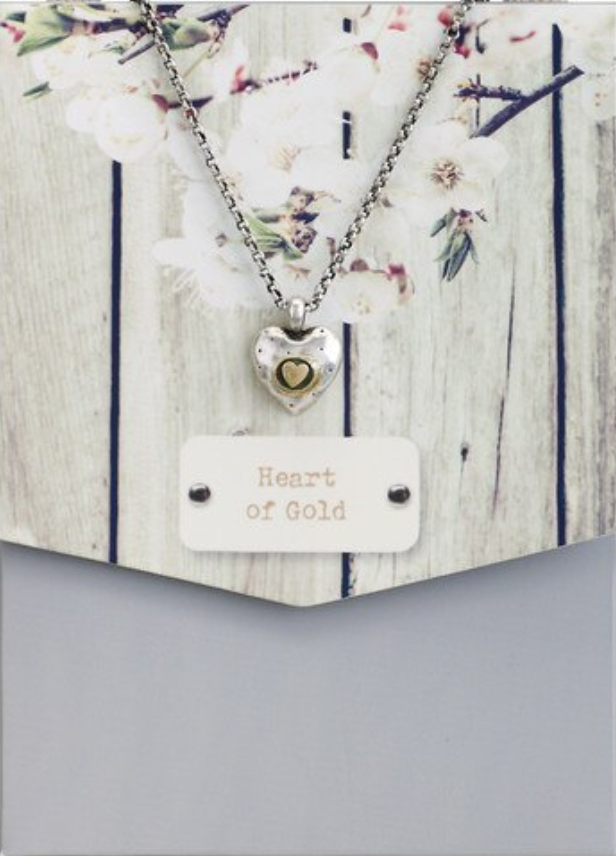 Heart of Gold Pendant Necklace