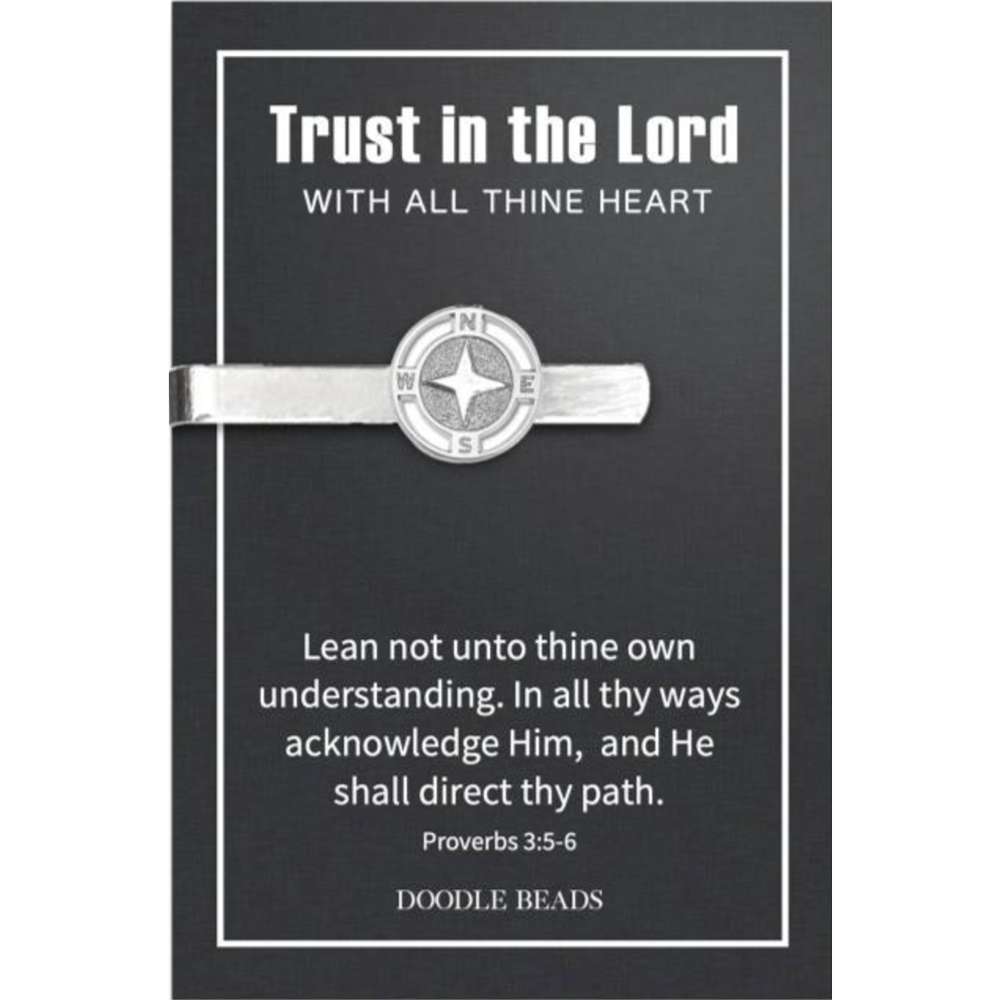 Trust in the Lord Compass Tie Bar