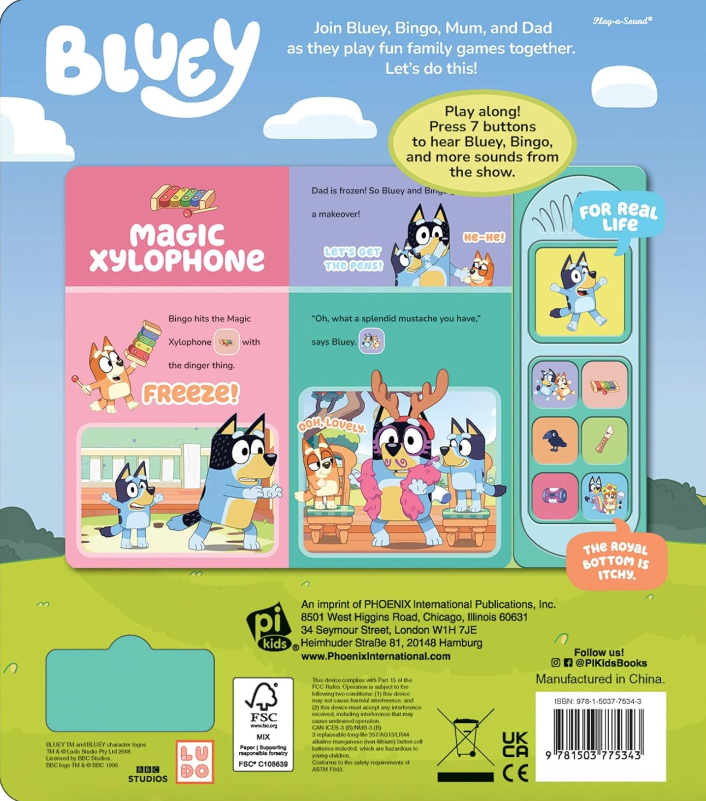 Bluey Let's Play Games! Little Sound Book, , large image number 1