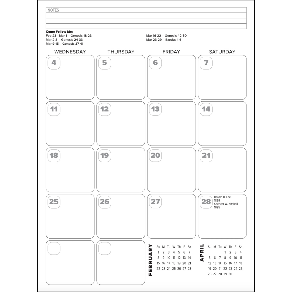 2026 Leadership Planning Calendar, , large