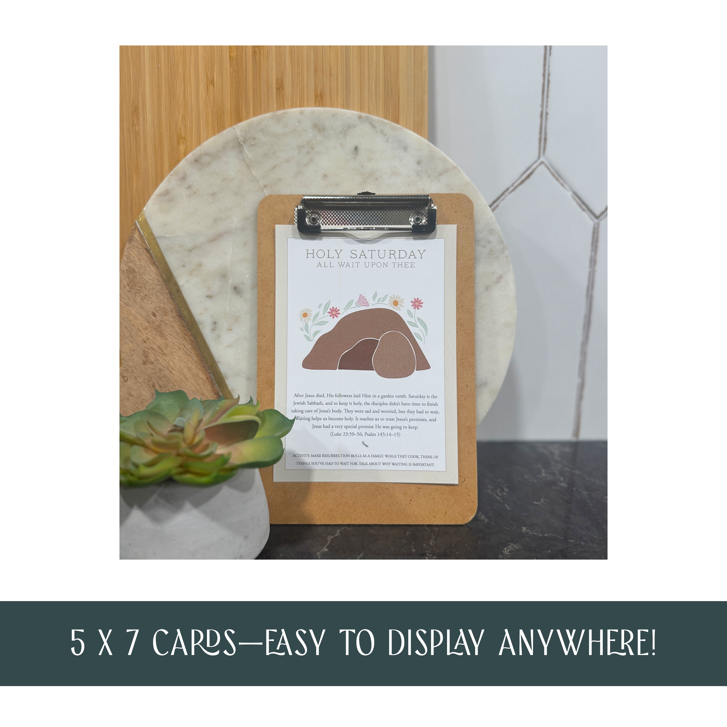 Holy Week Easter Cards (Instant Download), , large image number 1