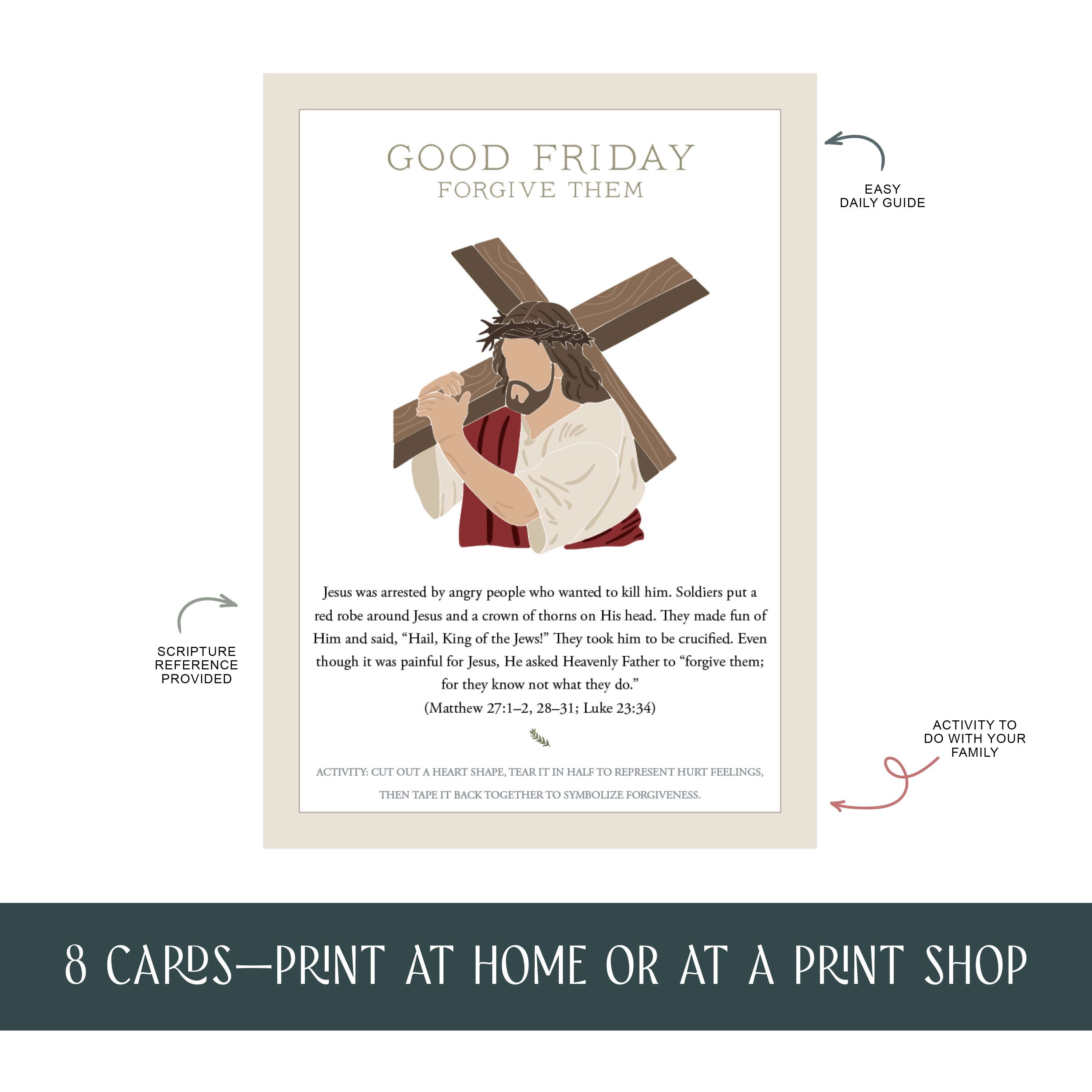 Holy Week Easter Cards (Instant Download), , large image number 2