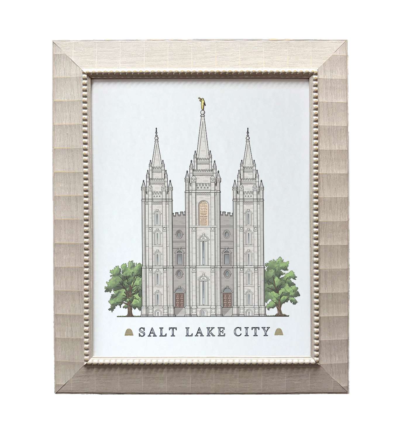 Salt Lake City Utah Temple (15x18 Framed Paper Print)