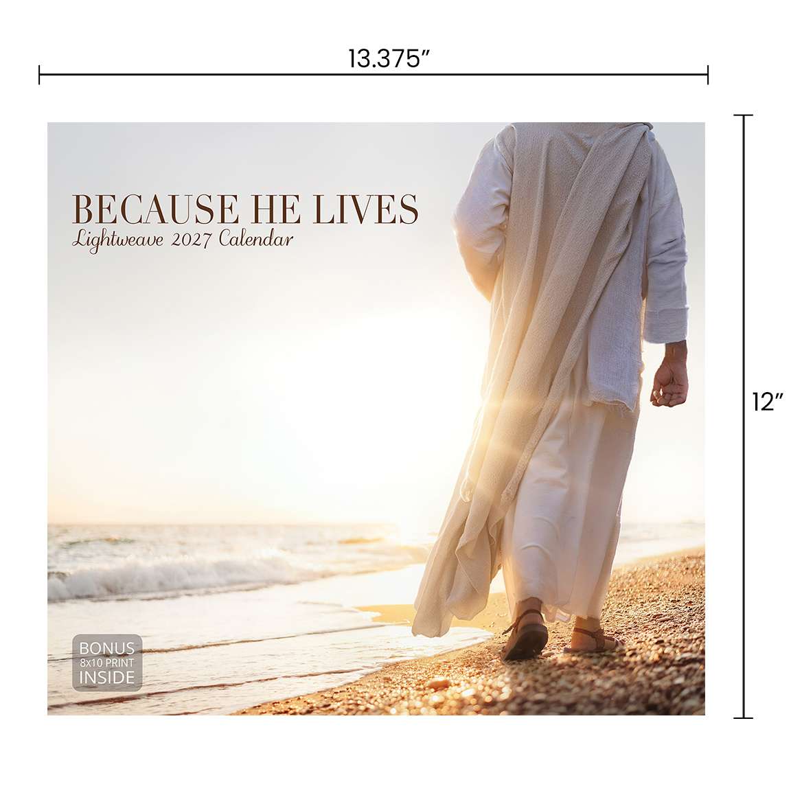 2027 Because He Lives Wall Calendar, , large image number 5