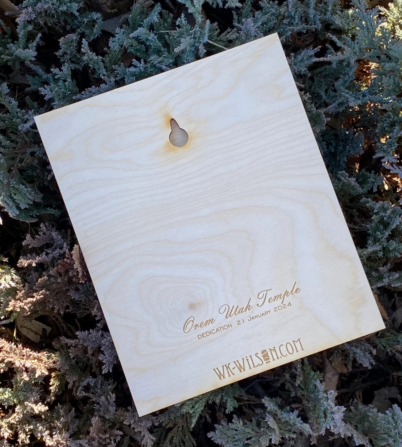 Orem Utah Temple Layered Wood Plaque, , large image number 2