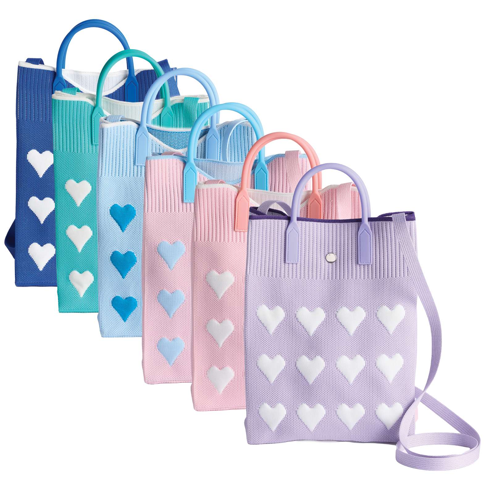 Knitted Heart Scripture Tote