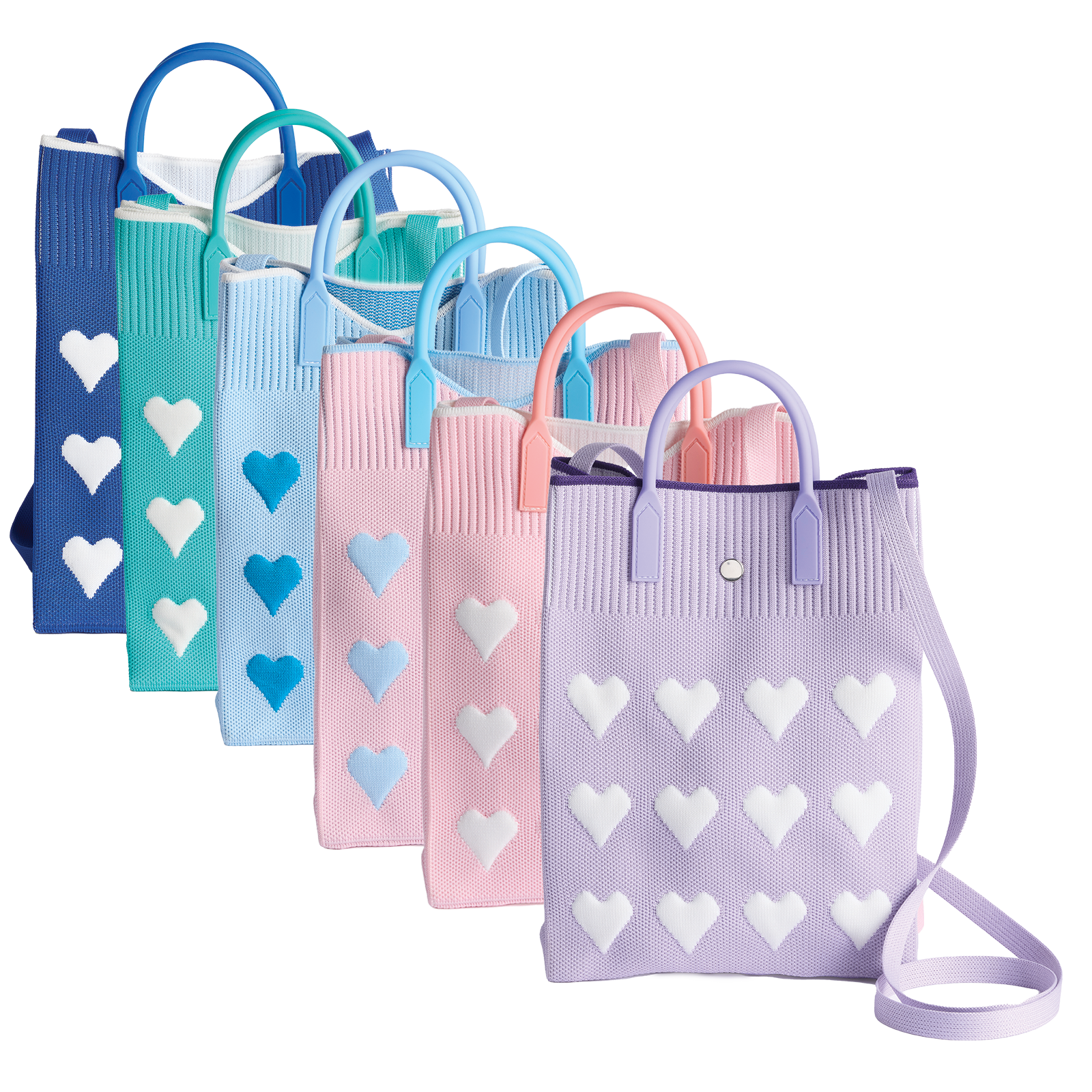 Knitted Heart Scripture Tote