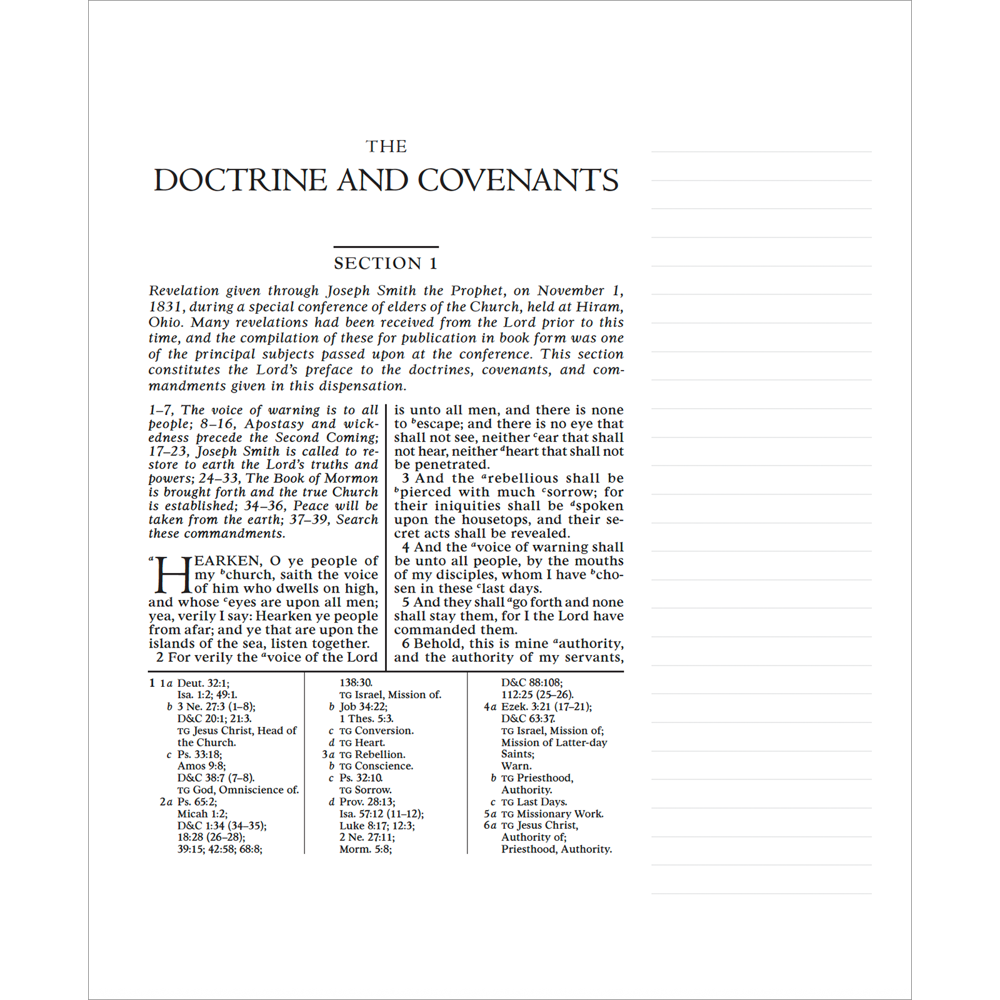 The Doctrine and Covenants and Pearl of Great Price, Journal Edition, Blue Floral (No Index), , large image number 4