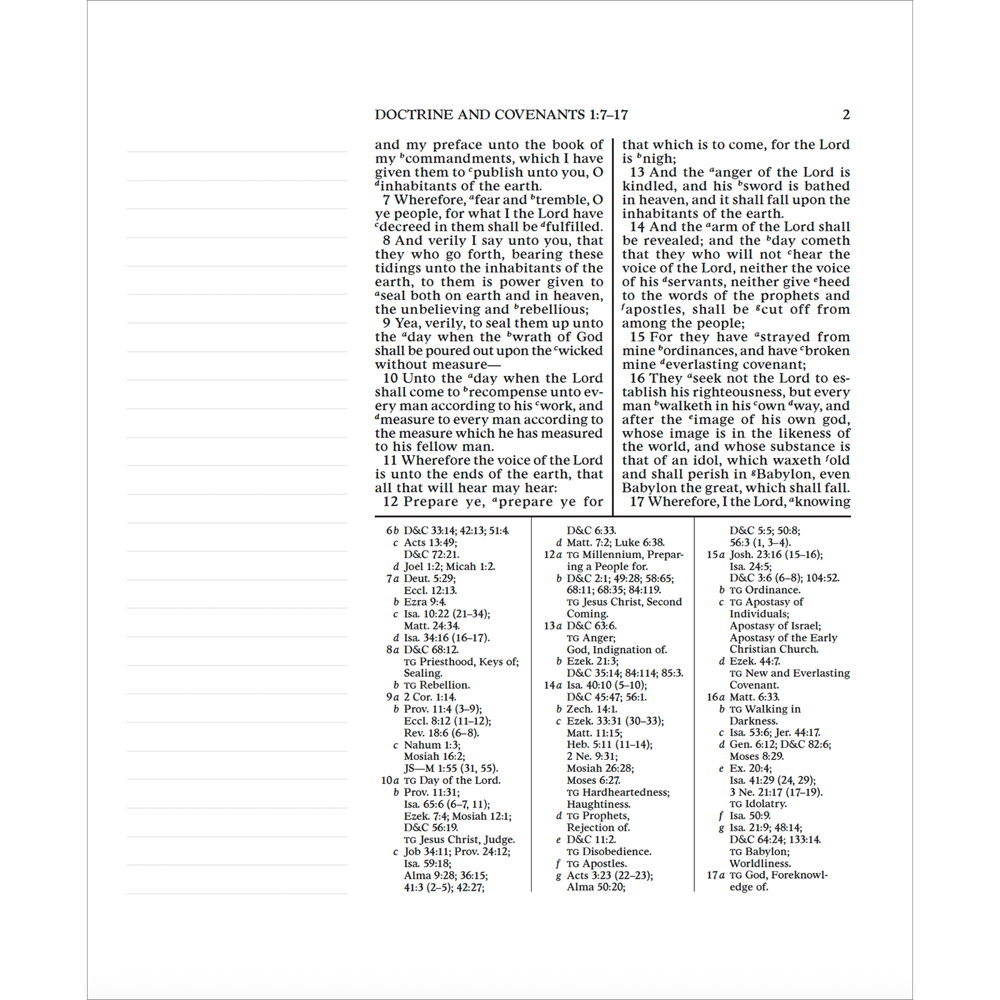 The Doctrine and Covenants and Pearl of Great Price, Journal Edition, Blue Floral (No Index), , large image number 5