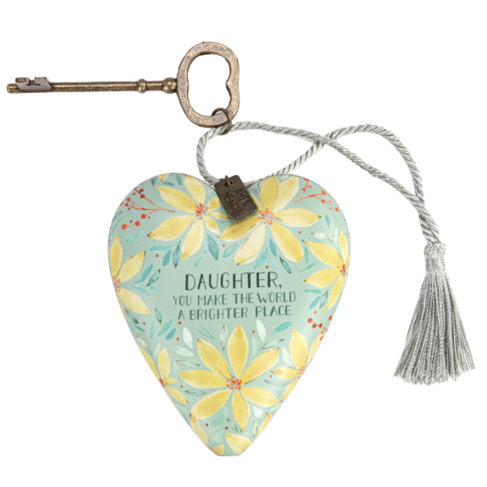 Daughter You Make the World Brighter Art Heart