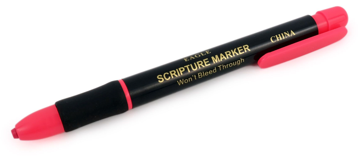 Single Retractable Scripture Marker with Refill, , large image number 1