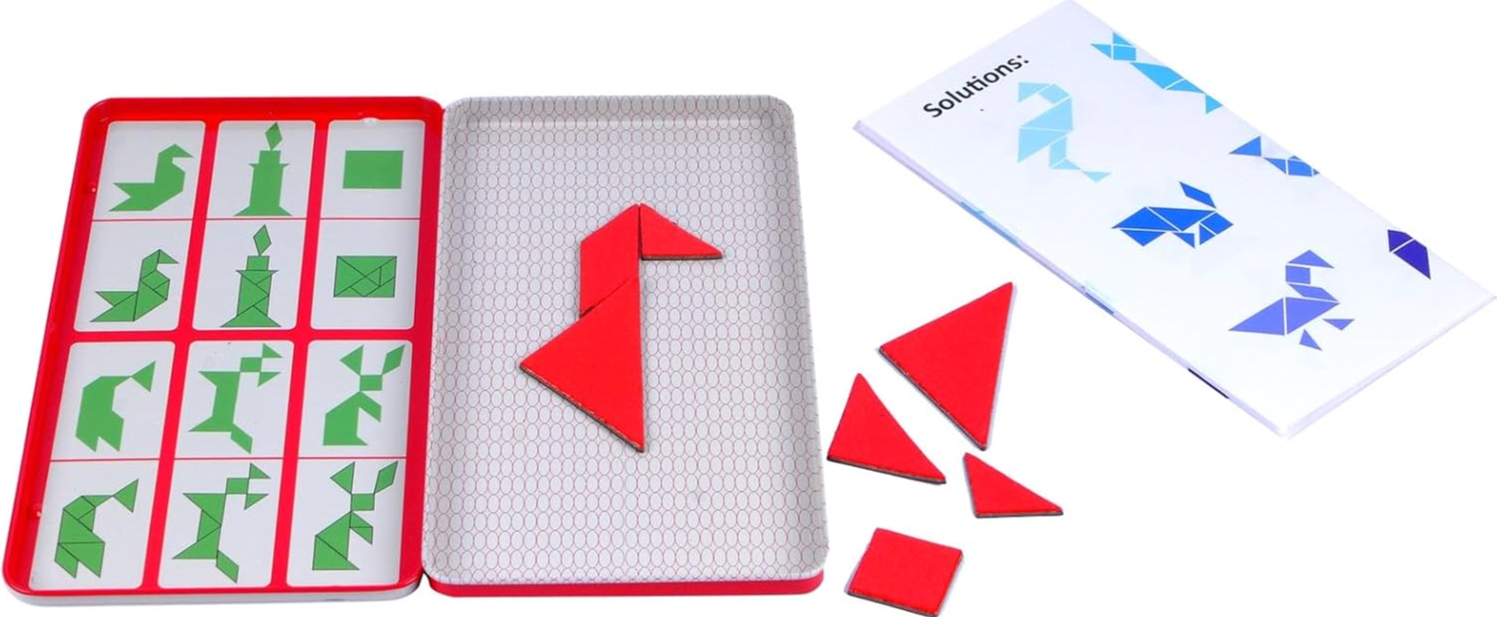 Magnetic Tangram Travel Game, , large