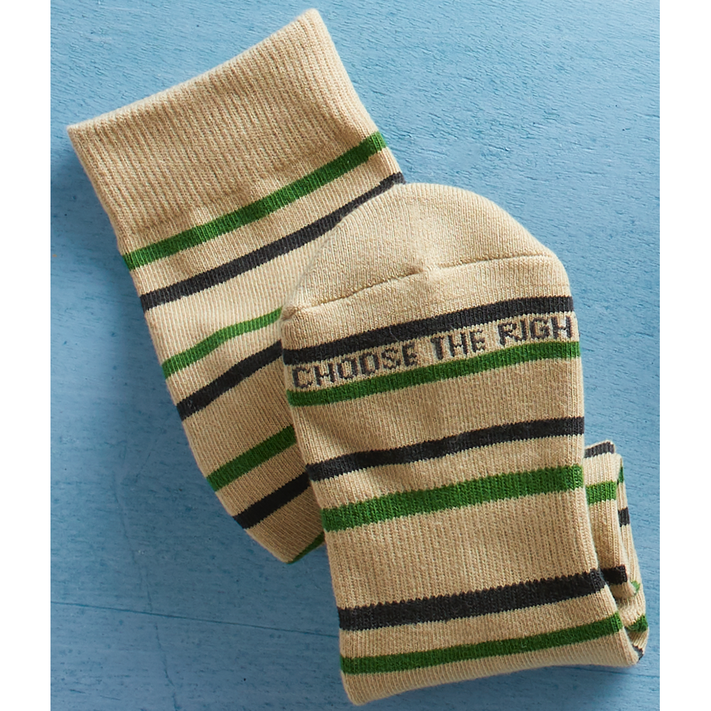 Men's Choose the Right Stripes Socks, , large